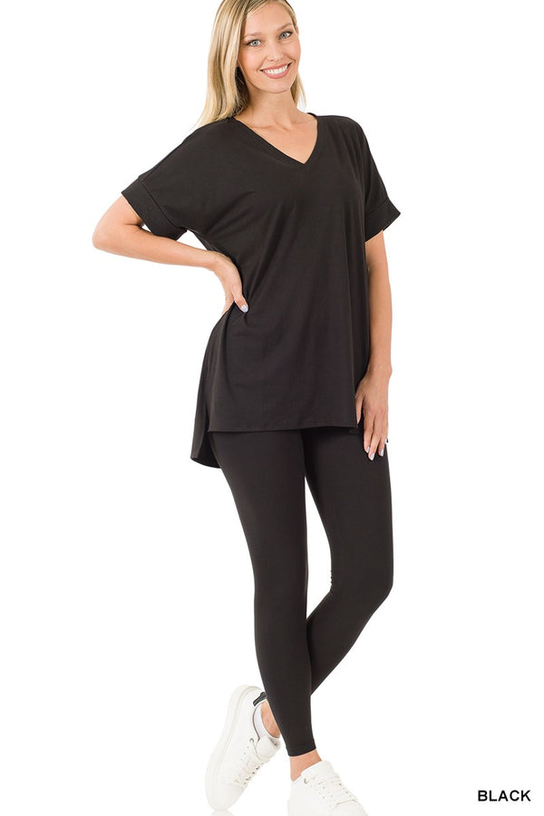 Buttery Soft Loungewear Set Black