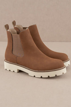 Chunky Sole Chelsea Boot Brown