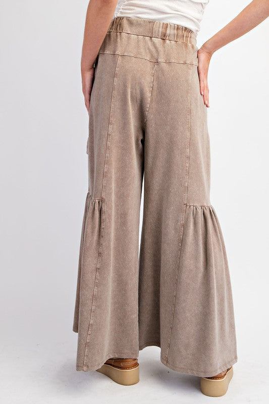 Mineral Wash Terry Knit Pants Mocha