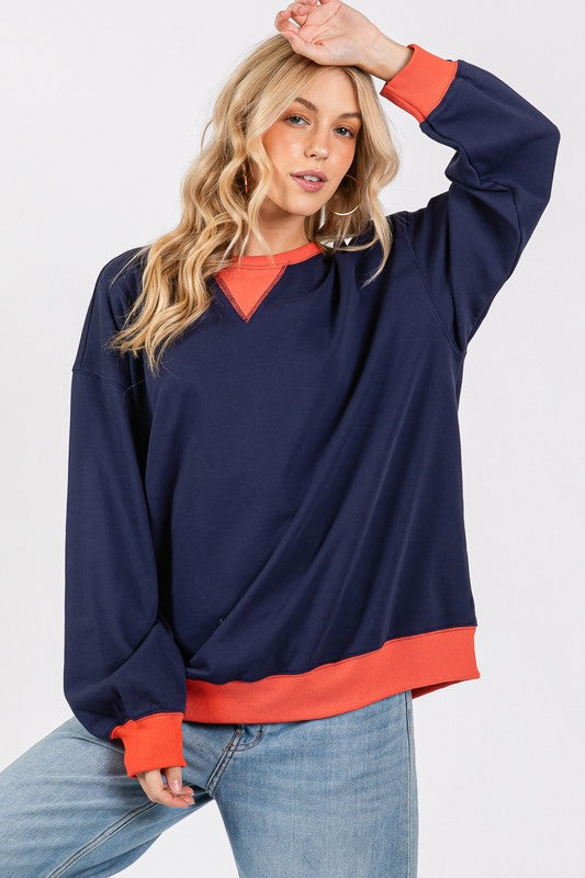 Gameday French Terry Sweatshirt Navy