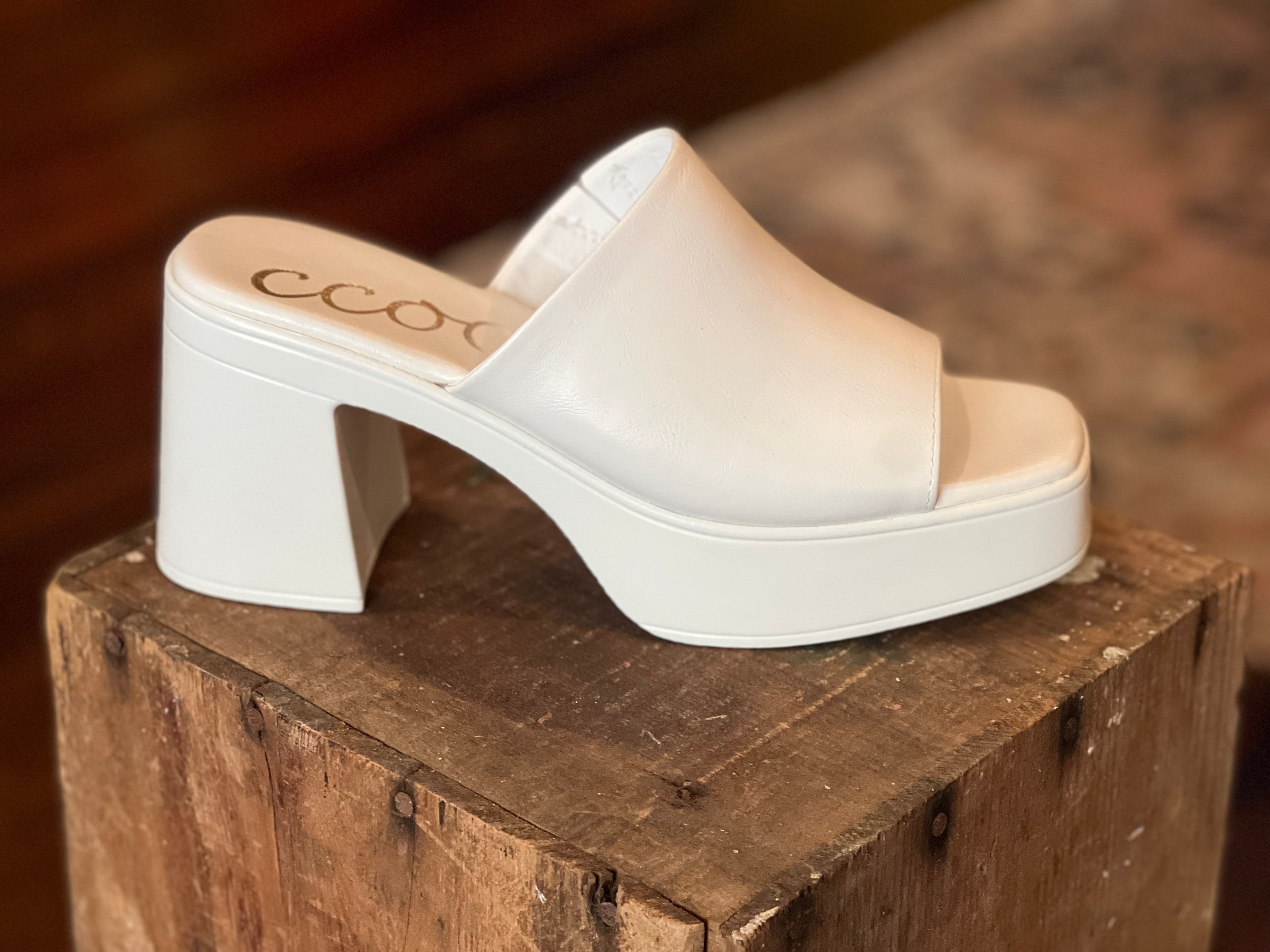 Monica white sandals deals