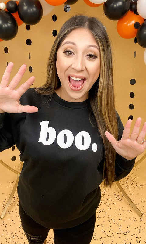 Magic Puff Boo Graphic Sweatshirt Black