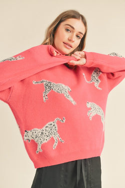 Leopard hot sale sweater boutique