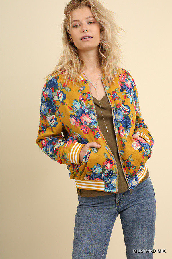 Bomber jacket women on sale floral