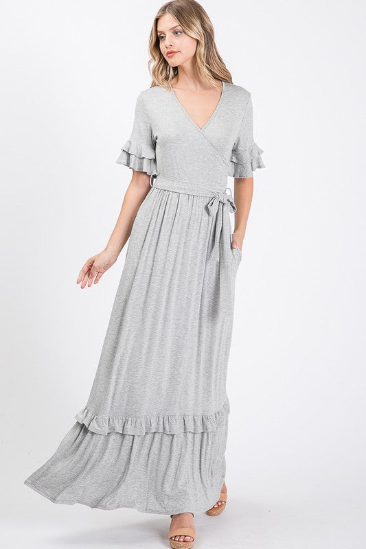 Heather Gray Maxi Dress